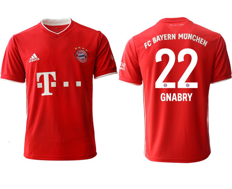 Men 2020-2021 club Bayern Munich Home aaa version #22 red Soccer Jerseys